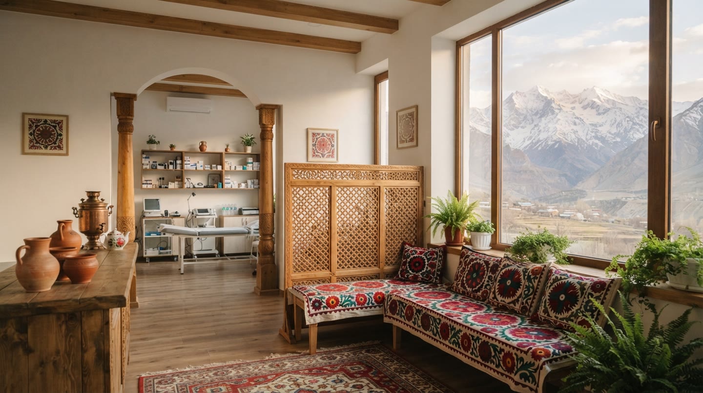 Modern Medical Clinic in Tajikistan with Starlink Internet