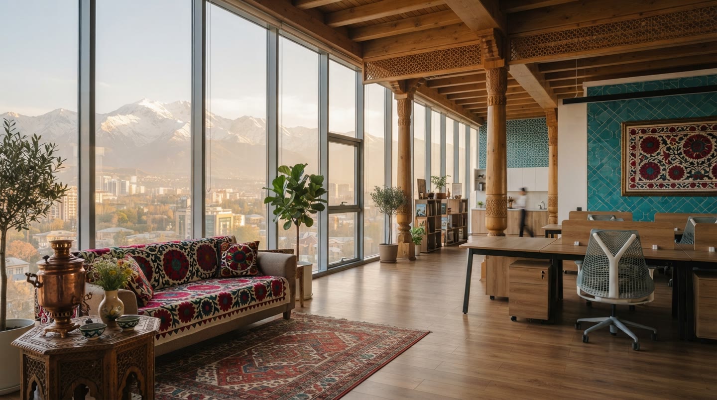 Modern Office in Dushanbe with Fast Starlink Internet