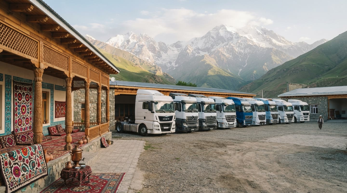 Truck Fleets in Tajikistan with Starlink Internet